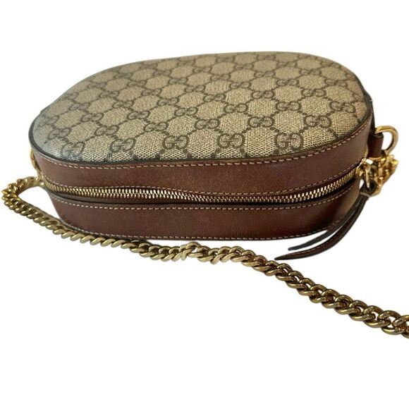 GG Supreme Monogram Cuoio Toscano Mini Chain Shoulder Bag - Picture 7 of 15